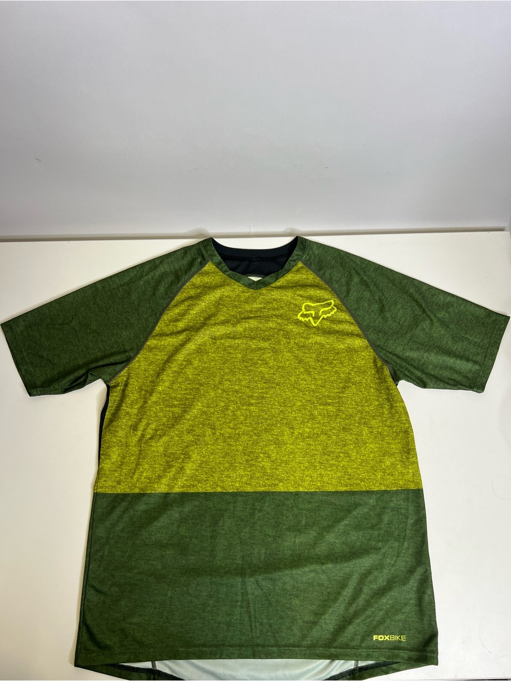 Fox Head Men's Large Indicator Short Sleeve Jersey Heathered Green